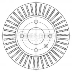 BORG & BECK bbd5456 -  Тормозной диск
